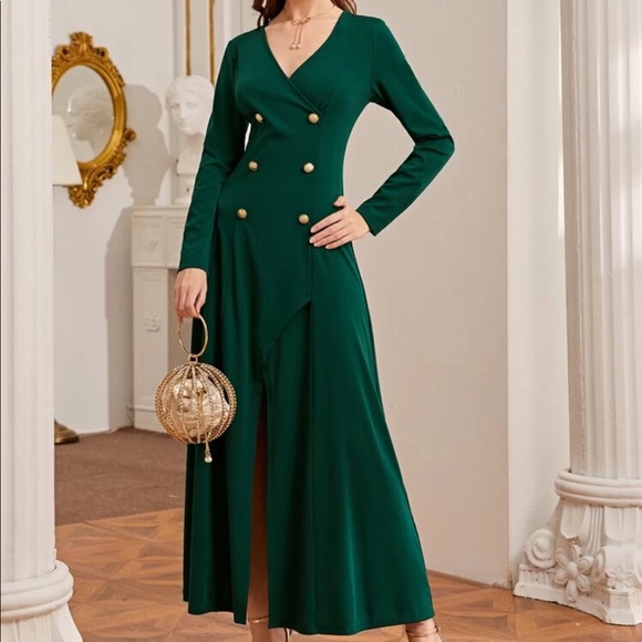 SHEIN emerald dress - Picture 1 of 10